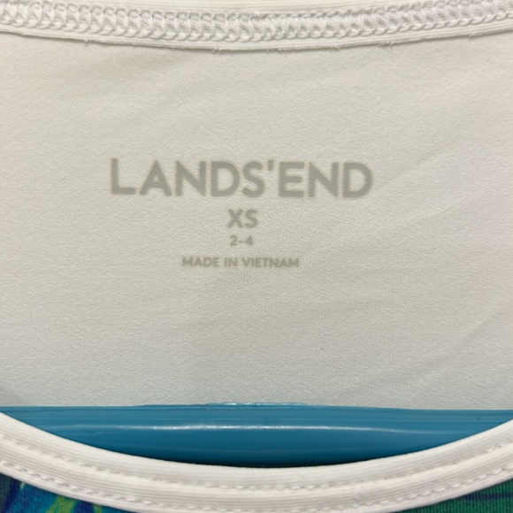 Lands' End Crew Swim Tee Shirt White
Cascading Sz XS 2-4 - Picture 3 of 5